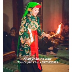 Đai lụa trơn hầu đồng cực đẹp cắt vạt chéo dài 3m5