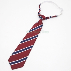 Nơ cà vạt học sinh chiều dài 33cm họa tiết kẻ sọc vương miện làm đồng phục cà vạt và nơ học sinh