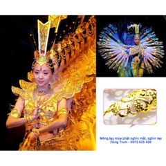 Hộ chỉ móng tay cổ trang, móng tay múa phật (10 móng - 2 bàn tay)