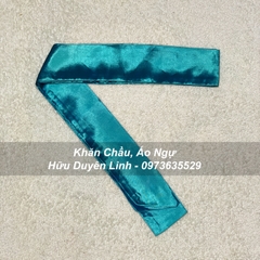 Đai lụa trơn hầu đồng cực đẹp cắt vạt chéo dài 3m5