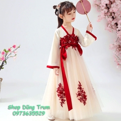 Bộ Hằng Nga trẻ em, trang phục cổ trang trẻ em hóa trang Hằng Nga cho Tết Trung Thu, dịp lễ đặc biệt, lễ hội