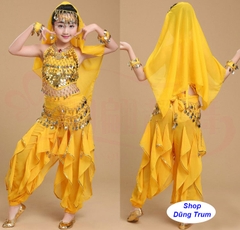 Trang phục Ấn độ múa trẻ em mẫu Quần khế kết hợp Áo yếm cực đẹp