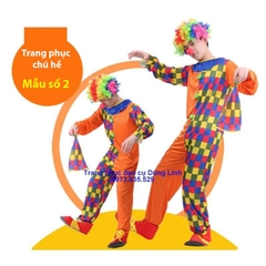 Trang phục chú hề, bộ quần áo hóa trang chú hề hài hước