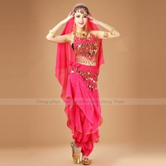 Trang phục múa Ấn Độ người lớn mẫu Quần khế kết hợp Áo yếm