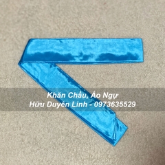 Đai lụa trơn hầu đồng cực đẹp cắt vạt chéo dài 3m5