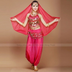 Trang phục Ấn Độ múa người lớn mẫu Quần dây kết hợp Áo yếm