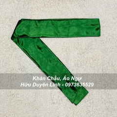 Đai lụa trơn hầu đồng cực đẹp cắt vạt chéo dài 3m5