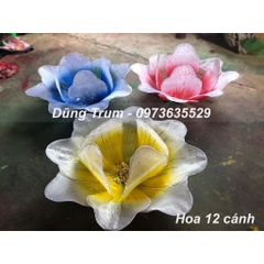 Hoa múa biểu diễn 12 cánh có chun dưới đế cầm tay siêu bền đẹp
