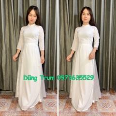 Áo Dài Học Sinh tay lỡ chất lụa mềm mát siêu đẹp cute tuổi học trò