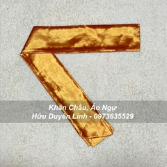 Đai lụa trơn hầu đồng cực đẹp cắt vạt chéo dài 3m5