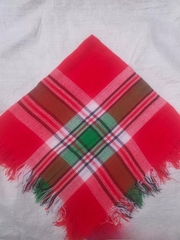 Khăn len vuông kẻ dân tộc đội đầu 80*80cm, khăn đội đầu du lịch thiếu nữ dân tộc