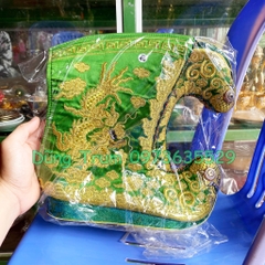 Giày tế, giày hầu quan lớn, hia hầu đồng chúa hoàng, phụ kiện hóa trang concept cổ trang