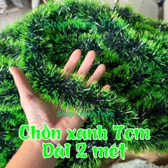 Dây Chồn Xanh Tuyết Dài 2m Rộng 7cm Trang Trí Noel Sự Kiện Tết
