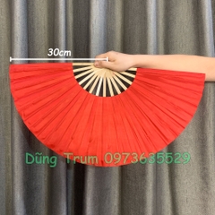 Quạt múa một màu nan tre cơ bản