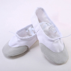 Giày múa bale trẻ em bọc mũi da lộn (Size 23 -> 33)