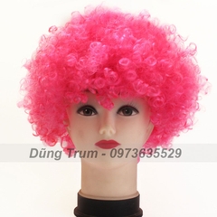 Tóc giả hóa trang chú hề màu hồng siêu đẹp