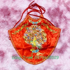 Áo yếm hầu đồng họa tiết thêu cực đẹp mặc kết hợp khăn chầu áo ngự hầu Thánh