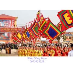 Cờ ngũ sắc, cờ thần cờ hội vải Satanh chịu nắng mưa tốt đầy đủ kích thước