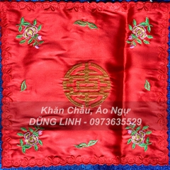 Khăn tay dâng trà hầu đồng, phụ kiện hầu, khăn chầu áo ngự