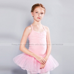 Váy bale múa co dãn 4 chiều thoải mái khi hoạt động cho bé yêu