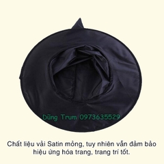 Mũ phù thủy Halloween phụ kiện hóa trang, trang trí Halloween