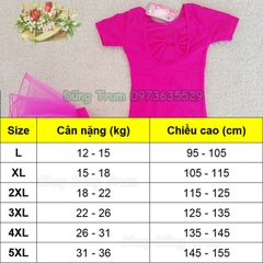 Váy bale múa cho bé co dãn 4 chiều thiết kế khuy bấm đũng tiện lợi DT8861