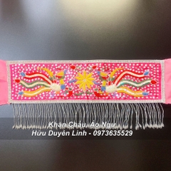 Đai cườm hầu đồng họa tiết thêu phượng cực đẹp hầu giá Thánh