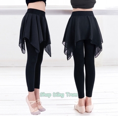 Quần múa bale trẻ em xẻ tà, quần nhảy múa ba lê siêu đẹp cho bé