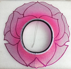 Mấn sen hồng biểu diễn, mũ sen hồng cực đẹp