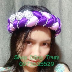 Mấn đội đầu cô dâu, vấn đội đầu áo dài, mấn kết đá phụ kiện cưới cực đẹp