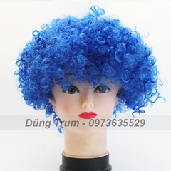 Tóc chú hề màu xanh dương, tóc hóa trang chú hề hài hước