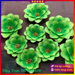 Hoa múa biểu diễn màu xanh siêu đẹp chất liệu làm từ nan sắt đàn hồi cực bền