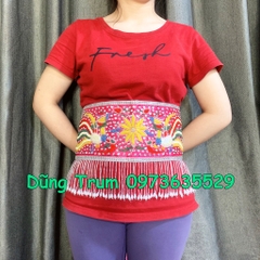 Đai cườm hầu đồng họa tiết thêu phượng cực đẹp hầu giá Thánh