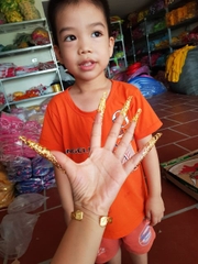 Hộ chỉ móng tay cổ trang, móng tay múa phật (10 móng - 2 bàn tay)