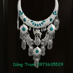 Vòng Cổ mặt dây chuyền lớn, kiềng cổ trang sức hầu đồng biểu diễn DT004