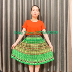 Chân váy dân tộc Mèo, váy Mông chất thun mềm mịn hóa trang siêu đẹp