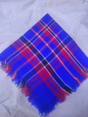 Khăn len vuông kẻ dân tộc đội đầu 80*80cm, khăn đội đầu du lịch thiếu nữ dân tộc