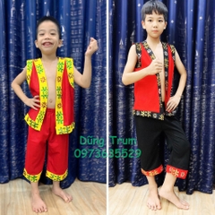 Trang phục dân tộc Mèo nam cho học sinh mầm non tiểu học