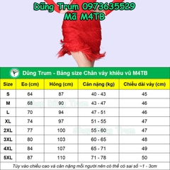 Chân Váy Khiêu Vũ Tua Rua 4 Tầng Bằng Nhảy Latin Siêu Đẹp