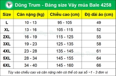 Váy múa bale cho bé chất Cotton co giãn 4 chiều thấm hút mồ hôi tốt M4258