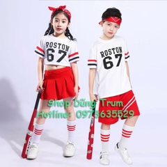 Bộ nhảy Aerobic hiện đại, đồng phục nhảy nhóm cả bé trai và bé gái