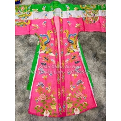 Áo hầu đồng Cô Bơ - hầu giá các Thánh Cô họa tiết thêu tay chỉ ngũ sắc cực đẹp