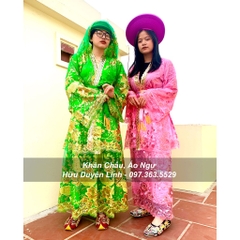 Bộ quần áo hầu giá Mẫu Đệ Nhị - Thượng Ngàn, trang phục hầu đồng chúa Đệ Nhị