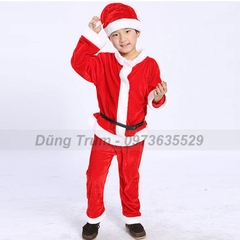 Trang phục Noel trẻ em, bộ hóa trang Noel trẻ con chất nhung chuẩn siêu đẹp