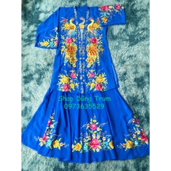 Trang phục hầu Mẫu, hầu Chúa thêu tay họa tiết cực đẹp