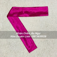 Đai lụa trơn hầu đồng cực đẹp cắt vạt chéo dài 3m5