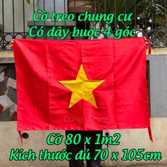 Cờ Tổ Quốc vải Sa Tanh chịu nắng mưa đầy đủ kích thước
