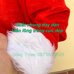 Bộ Quần Áo Ông Già Noel Chuẩn Chất Nhung Đầy Đủ Chi Tiết Siêu Đẹp