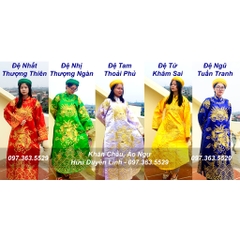 COMBO 5 áo Ngũ Vị Tôn Quan, trang phục hầu Ngũ Vị Tôn Ông - 5 vị quan lớn trong hệ thông Tứ Phủ Công Đồng