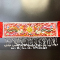 Đai cườm hầu đồng họa tiết thêu phượng cực đẹp hầu giá Thánh